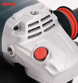 Ronix 3241 230mm Air Angle Grinder 6000 Rpm Rear Exhaust Lightweight Composite Housing Enhanced Grip Angle Grinder