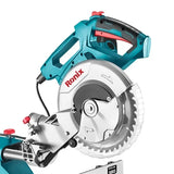 Ronix 5003 Mitre Saw 1800W 255mm for Woodworking Tool and Aluminium Cutting Dual Bevel with Sliding Rail Miter Saw