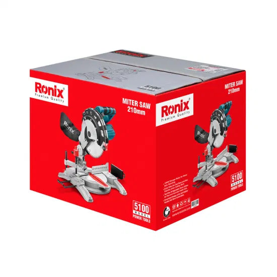 Ronix 5100 Miter Saw Aluminum Cutter 1450W 5000rpm Wood Aluminum Cutter with up to 45 Degree Miter Angle