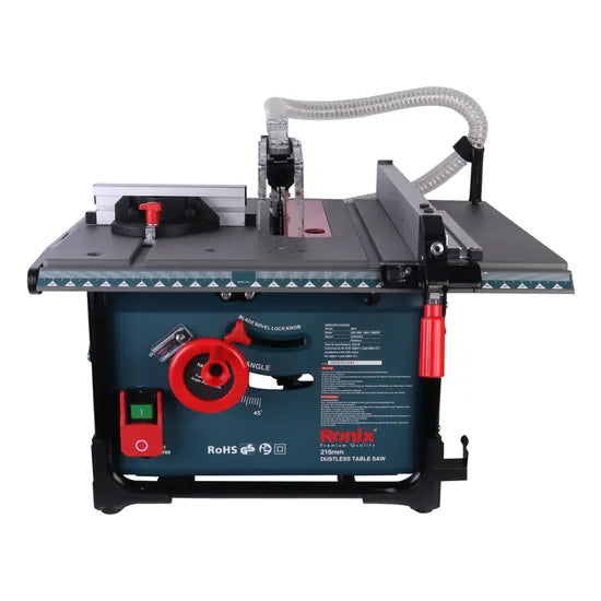 Ronix 5601 2000W Multi-Functional Wood Working Carpenter Electric Sliding Track Table Saw