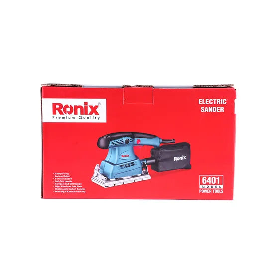 Ronix 6401 Wood Sander Powerful and Precision Balanced Motor Whisper Quiet for Precision Balanced Motor Electric Sander
