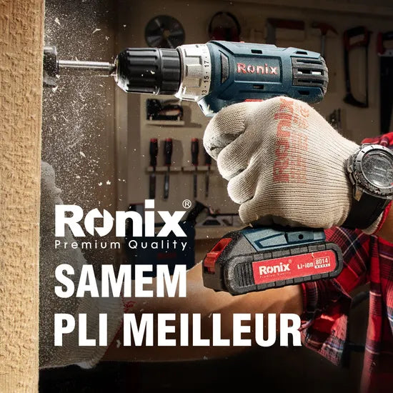 Ronix 8014 Cordless Drill Power Screwdriver Multi Function Charging Electric Hand Drill Home Industrial Electric Screwdriver