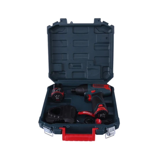 Ronix 8104K Electric Screwdriver Is Featured with Dual-Position Handle LED DC Charging Cordless Impact Screwdriver