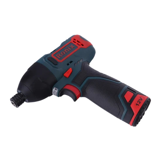 Ronix 8104K Electric Screwdriver Is Featured with Dual-Position Handle LED DC Charging Cordless Impact Screwdriver