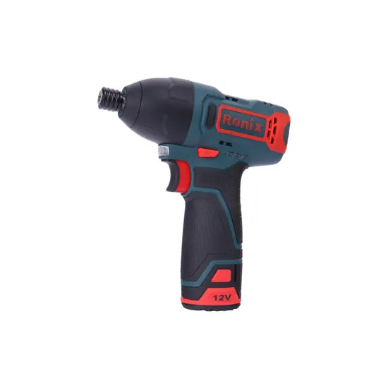Ronix 8105K Drill Driver and Impact Driver Combo Kit with 2 Batteries Charger Case Blue Impact Drill Driver Impact Screwdriver