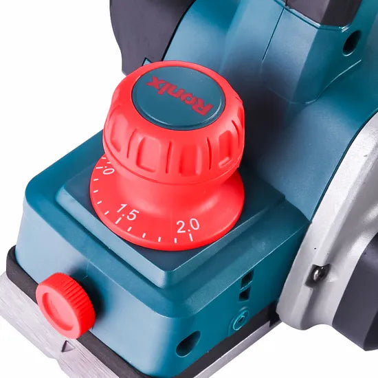 Ronix 8603 Brushless Planer Groove in Front Shoe Allows for Edge Chamfering 86X2 mm Cutting Depth Cordless Planer