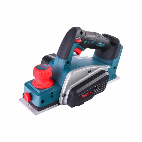 Ronix 8603 Double Blade Cordless Planer 20V 4ah 1500RPM Handy Table Household Cutting Board Mini Electric Wood Planer