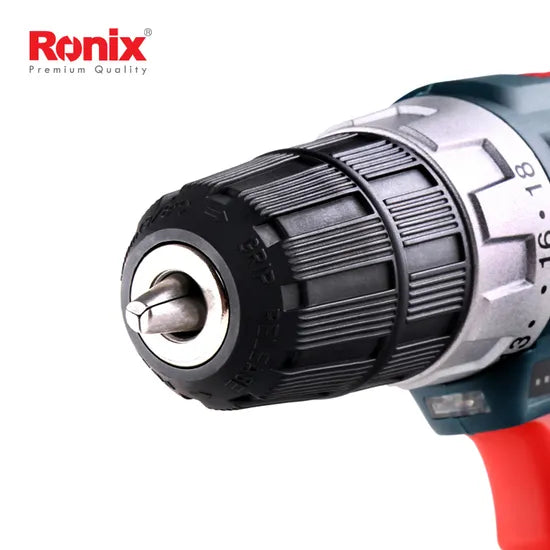 Ronix 8612c 3-in-1 Working Mode Screw Driver Drill and Impact Drill with 1500rpm 2 Variable Speeds Cordless Driver Drill