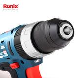 Ronix 8618 Professional Quality 18V 2 Batteries Waterproof 35n. M 10mm Mini Cordless Impact Screwdriver Drill Driver