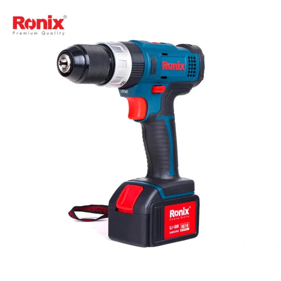 Ronix 8618 Professional Quality 18V 2 Batteries Waterproof 35n. M 10mm Mini Cordless Impact Screwdriver Drill Driver