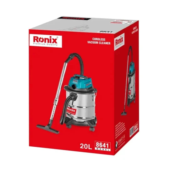 Ronix 8641 Vacuum Cleaner 20L 20V 150W Motors Wet Dry Car Wash Industrial Vacuum Cleaners Power Tool for Home Car Industry Cleaning