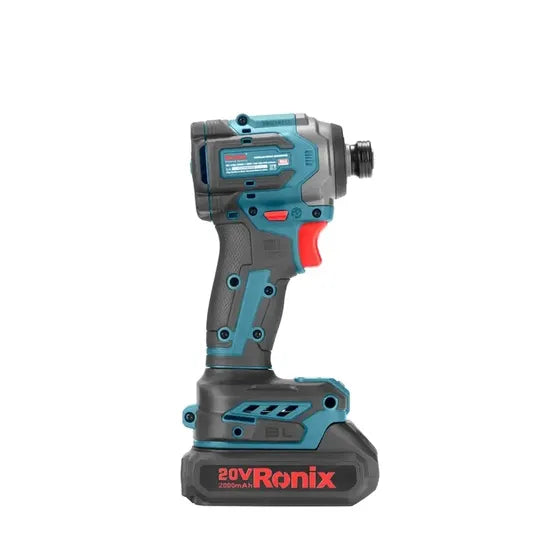 RONIX Ronix 8653 Brushless Impact Screw Driver 230nm Electric Household Drill Power Tools 2.0ah Screwdriver