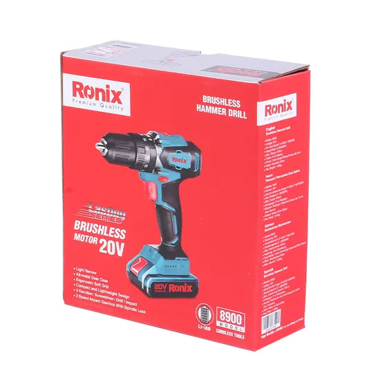 Ronix 8900 Rotary Hammer Power Drills for Wood Working Tools High Quality Portable Power Tools Electric Hammer Brushless Drill