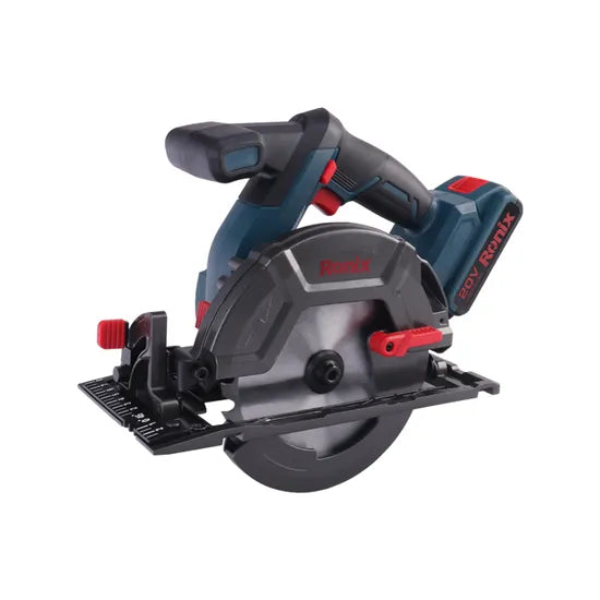 Ronix 8902 Model Brushless Circular Saw 165mm with 20V Lithium Battery Wood Cutter