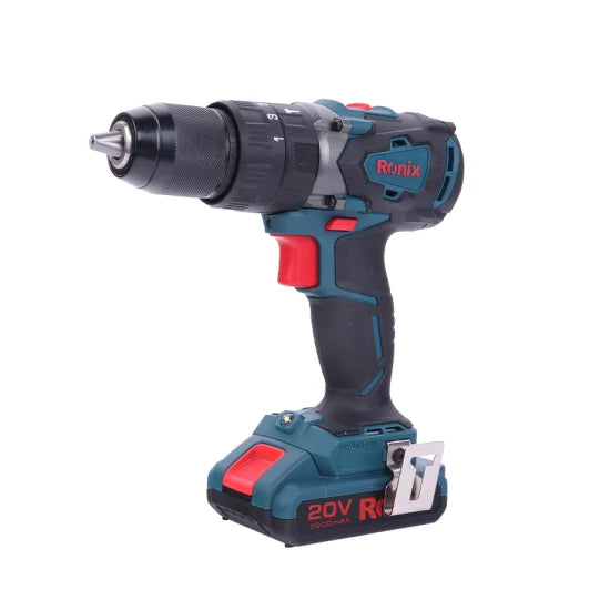 Ronix 8905K Cordless Power Tool Combo Kit with 2 Batteries and Charger Brushless Cordless Hammer Drill Impact Drill Kit
