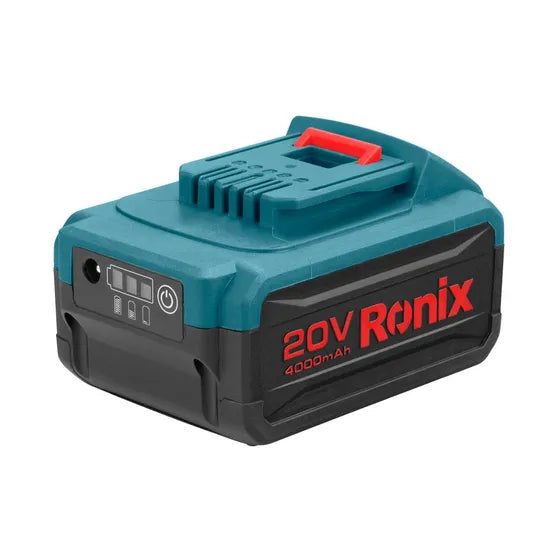 Ronix 8991 4.0ah 20V Light Weight Charger for Cordless Drill Impact Wrench Saw Trimmer Grinder General Use Lithium Battery Pack