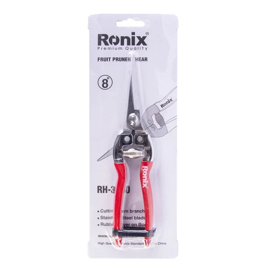 Ronix Garden Tool Model Rh-3150 Cutting 1mm Branch Stainless Steel Blade Fruit Pruning Shear