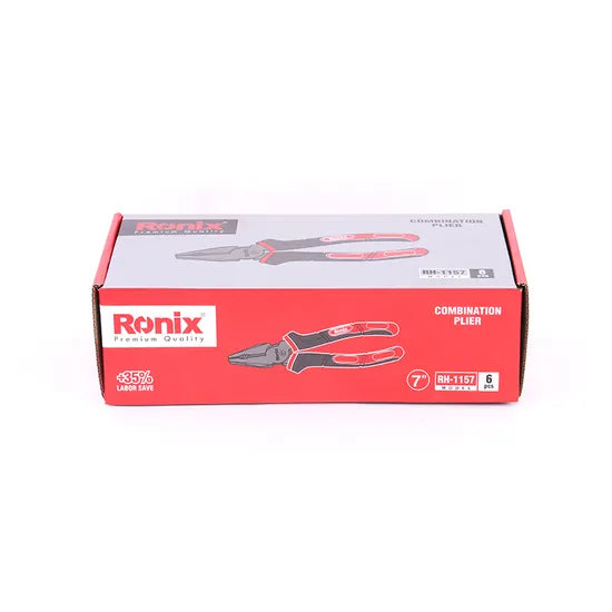 Ronix Hand Plier Model Rh-1157 7" Anti-Rust Carbon Steel Side Cutting Plier Combination Plier