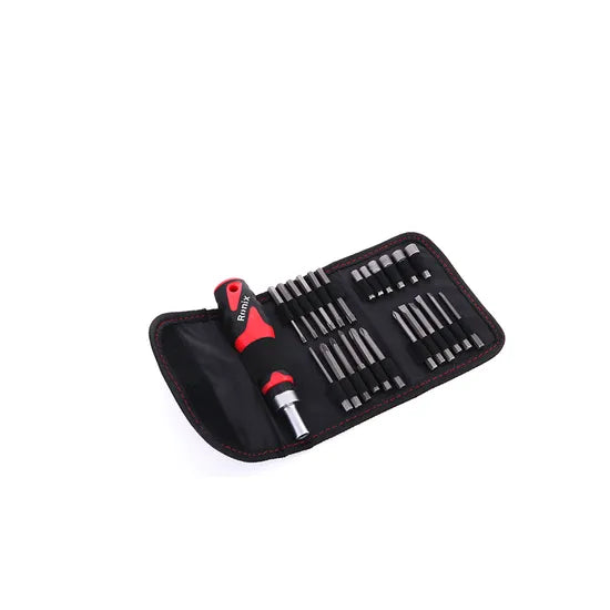 Ronix Hand Tool Set Model Rh-2721 Carbon Steel Material Ratchet Portable Light Screwdriver Bit Set