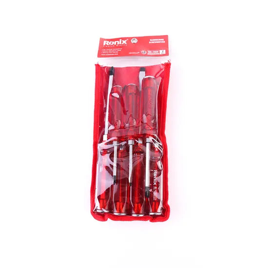 Ronix Hand Tool Set Model Rh-2906 7PCS Screw Driver Bit Hammer Screwdriver Set