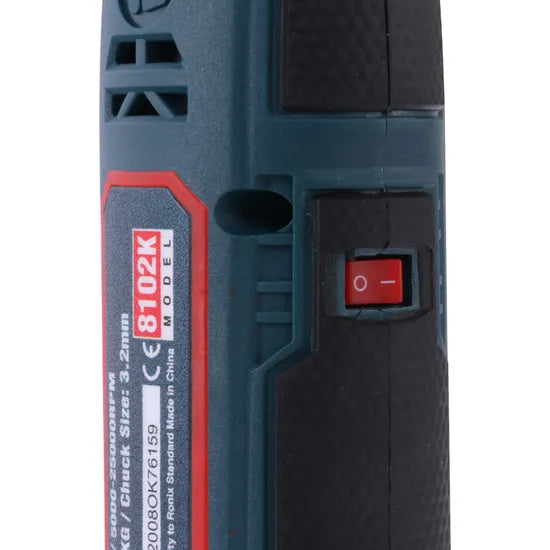 Ronix High Quality Model 8102K One 12V Li-ion Battery 25mm Cordless Rotary Kit