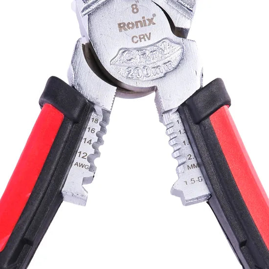 Ronix High Quality Model Rh-1193 Cutting and Twisting Wire 8" Multi-Function Combination Plier