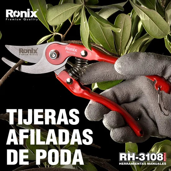Ronix High Quality Rh-3108 Sharp Garden Pruning Shear Electric Scissor Pruning