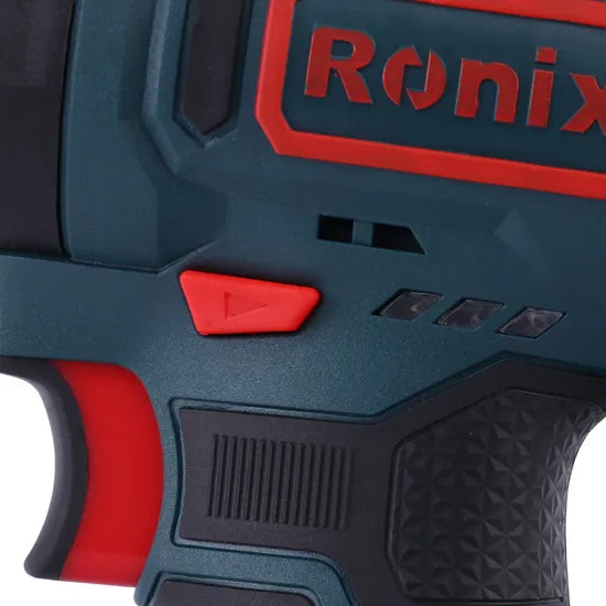 Ronix Hot Sale High Quality Model 8104K Two 12V Li-ion Batteries 120n. M Cordless Impact Drill Screwriver