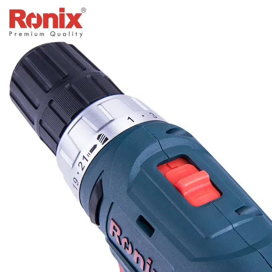 Ronix Hot-Selling Model 8012 High Quality 12V 21n. M Burhless Drill Cordless Drill Drive