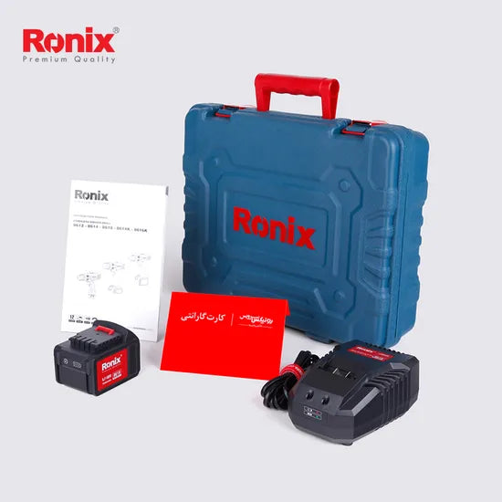 Ronix Hot-Selling Waterproof Model 8618 12V 1.5ah Li-ion Cordless Impact Drill Driver