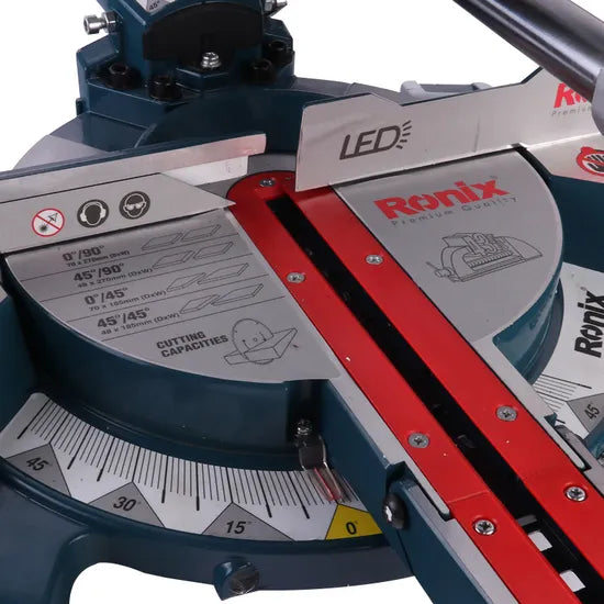 Ronix Model 5401 High Quality Heavy Duty Aluminium Sliding Telescopic Machine with Stand Miter Saw
