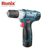 Ronix Model 8012 High Quality 2 Speed 1.5A-12V Cordless Screwdriver Battery Drill