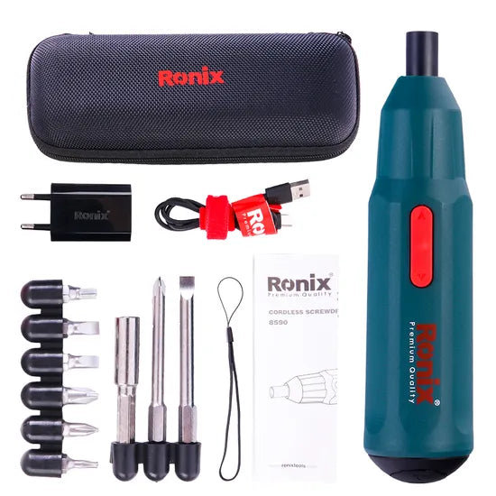Ronix Model 8590 Mini Electric Torque Cordless Screwdriver Electric Screwdriver