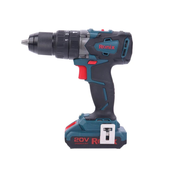 Ronix Model 8905K Portable Impact Drill with Two Batteries