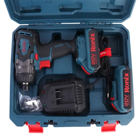 Ronix Model 8906K Brushless 280n. M 1/4 Inch Cordless Screwdriver Drilling Machine Impact Screwdriver
