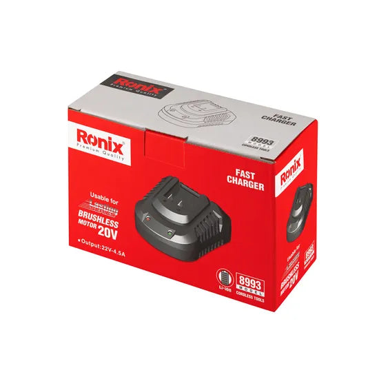 Ronix Model 8993 4.5A Power Tools Long Life General Charging Rechargeable Li-ion Battery Fast Charger for 89series