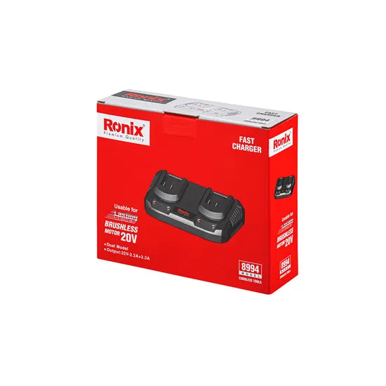 Ronix Model 8994 22V 2.2A Two Batteries Multi-Charger Power Tools General Charging Rechargeable Li-ion Battery Fast Charger