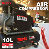 Ronix Model RC-1010 10L Tank Mini Air Compressor Portable Screw Air Compressor Machine