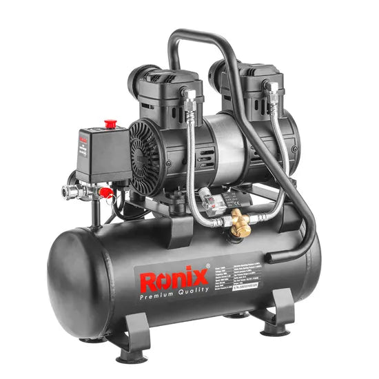 Ronix Model RC-1012 10L Industrial High Pressure Electric Silent Air Compressor Machine