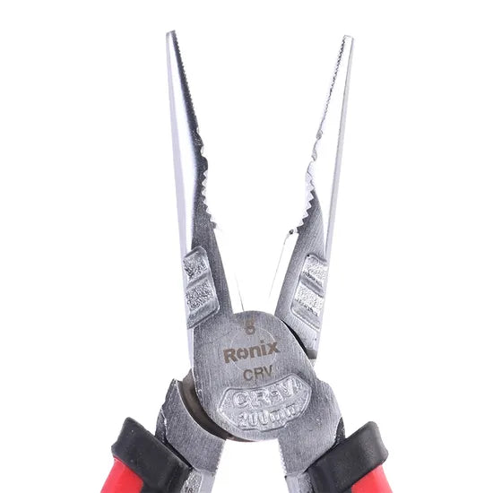 Ronix Model Rh-1393 Wire Stripper Multi-Function 8inch DIY Electrical Wiring Work Cable Cutter Sharp-Nose Combination Pliers