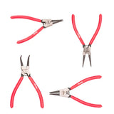 Ronix Model Rh-1700 7" 4PCS CRV Hand Tool Internal External Mini Long Nose Pliers Multi Purpose Circlip Pliers