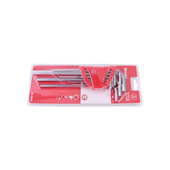 Ronix Model Rh-2029 9PCS CRV Material Hex Allen Key Wrench Set with Frame