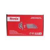Ronix Model Rh-2036 CRV Material 9PCS Long Arm with Security Hole Magnetic Torx Key