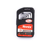 Ronix Model Rh-2051 Hand Tools 18PCS Short Allen Wrench Handle Folding Hex Torx Key Set