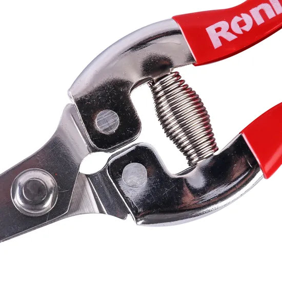 Ronix Model Rh-3150 Fruit Tree Pruning Shears Stainless Steel Curved Blade Ergonomic Wooden Handle Small Floral Bonsai Pruning Shear