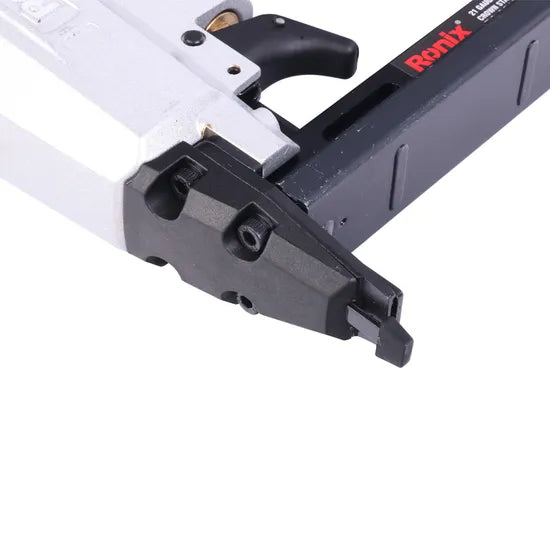 Ronix New Model Ra-8016 60-100psi Pressure Nail Drill Gun Air Nailer Crown Stapler