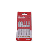 Ronix New Tool Rh-5604 T Shape Blade Set for Jig Saw for Steel and Wood Drilling