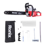 Ronix Power Saw Model 4647 52cc 550ml Tank Cutting Wood Free Chains Gasoline Chain Saw