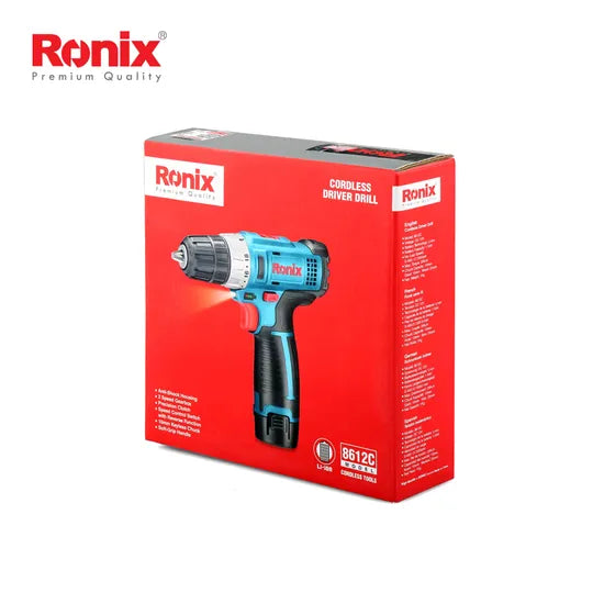 Ronix Power Tool 8612 Model Cordless Screwdriver Lithium Battery Combo Handheld Portable Brushless Power Driver Drills