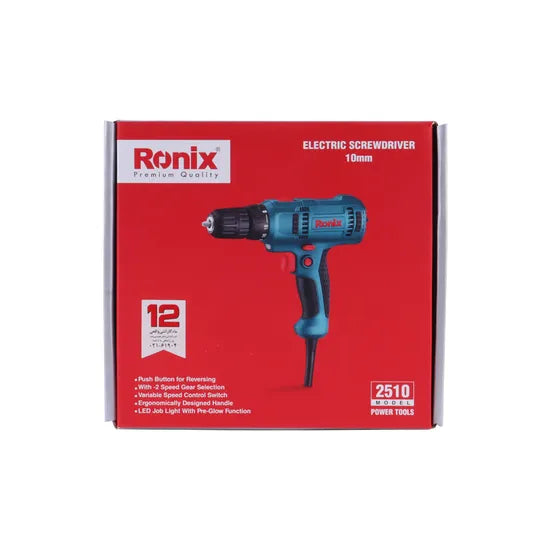 Ronix Power Tools 2510 230W 10mm Corded Electric Screwdriver Portable Mini Electric Screwdriver Machine Kit